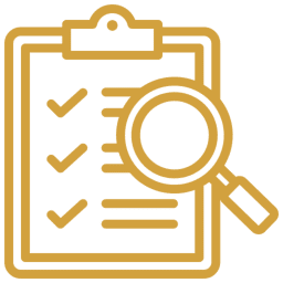 Task list and magnifier graphic