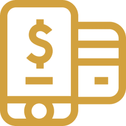 Smartphone and credit card illustration
