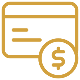 Payment icon with dollar sign
