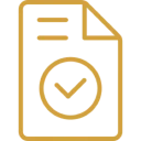 Paper with checkmark icon